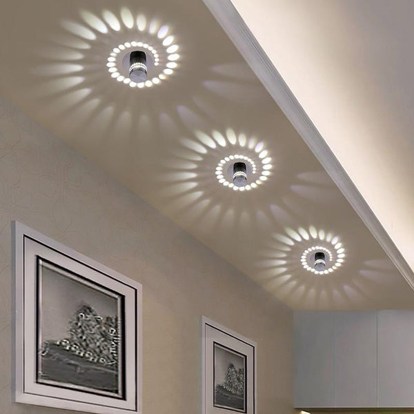 Modern LED Swirl Ceiling –