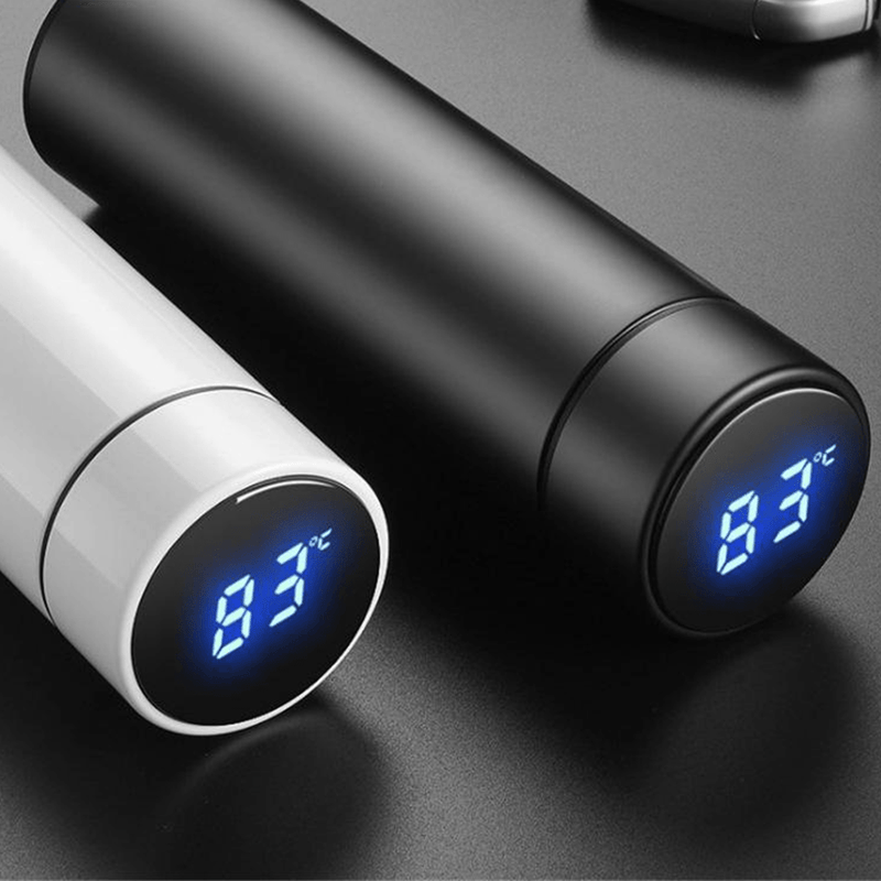 Smart Stainless Steel Vacuum Flask with Temperature Display